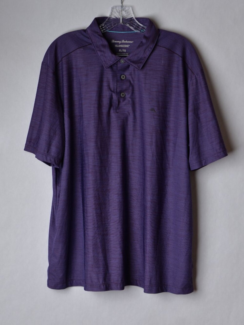 Tommy Bahama Island Zone Purple Polo Shirt Short Sleeve Mens XL